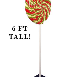 Red & Green Swirl Pop 6 Ft.